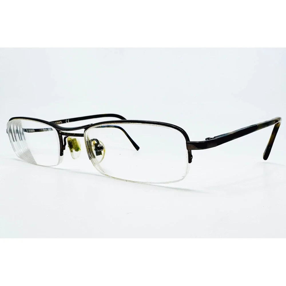 Chaps Eyeglasses Mens Brown Tortoise CP 2011 103 Half Rim 51-19-140